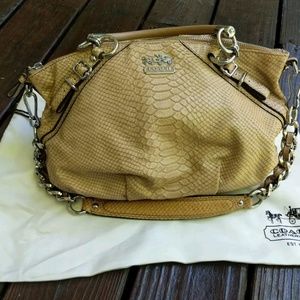 Coach python skin purse